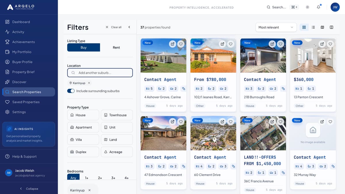 Property Scanner - Search and analyze properties with instant verdicts